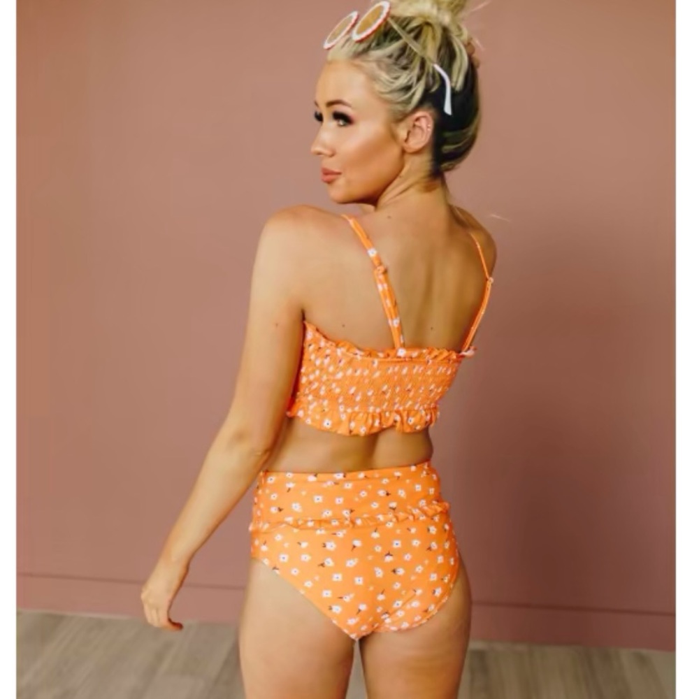 New Sunset 2 PC Swimsuit - XL Orange New in original package - Picture 3 of 4